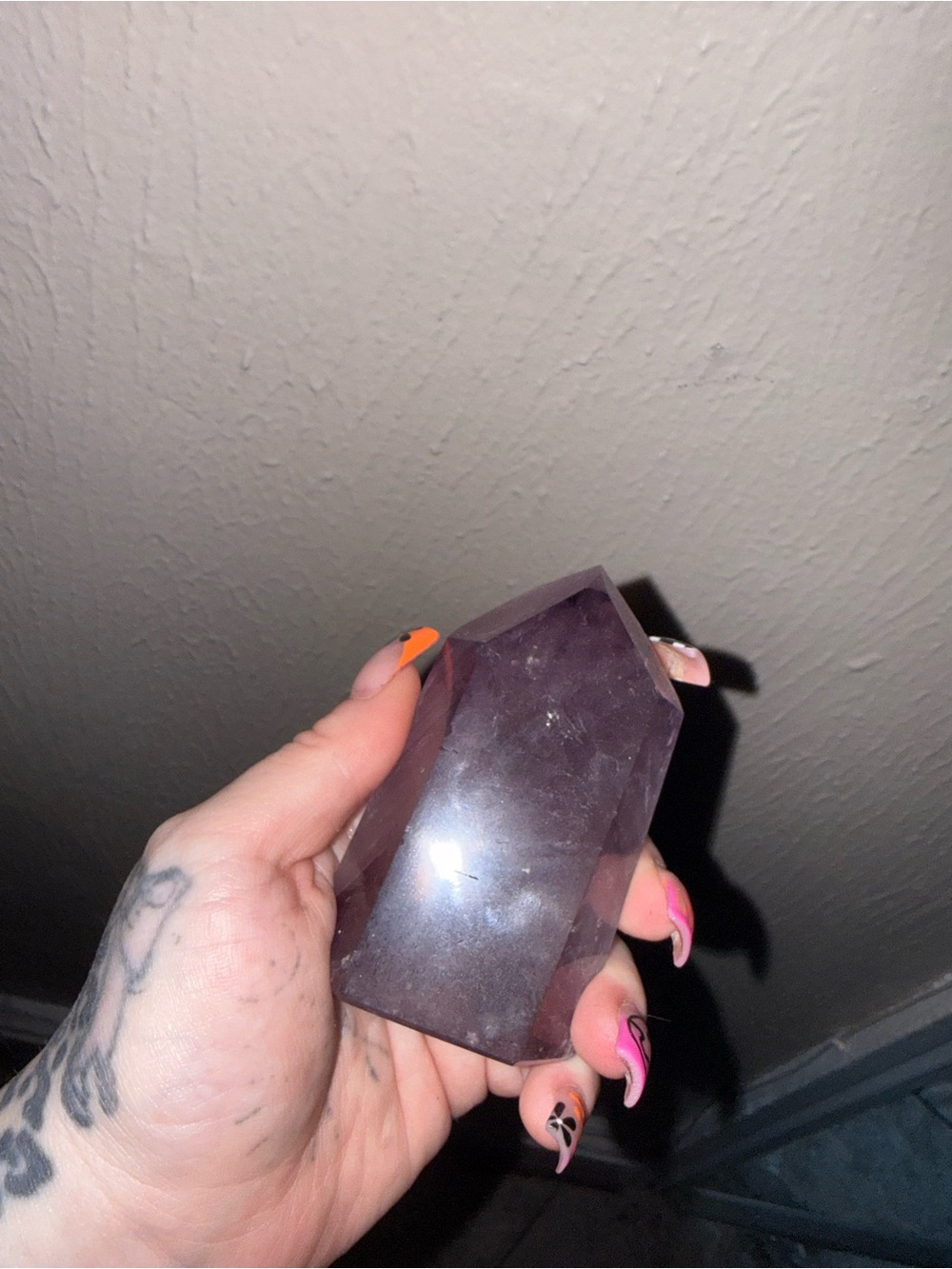 Polished Amethyst Point Crystal - Deep Purple